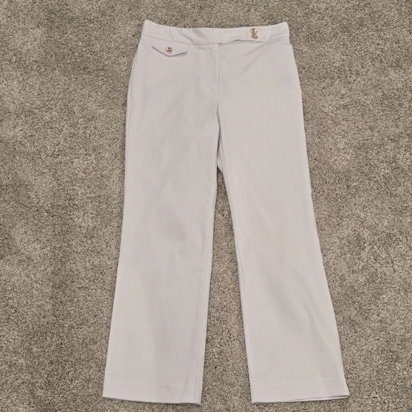 J McLaughlin White Anisa cropped pant NWT Size 4 - Picture 4 of 11